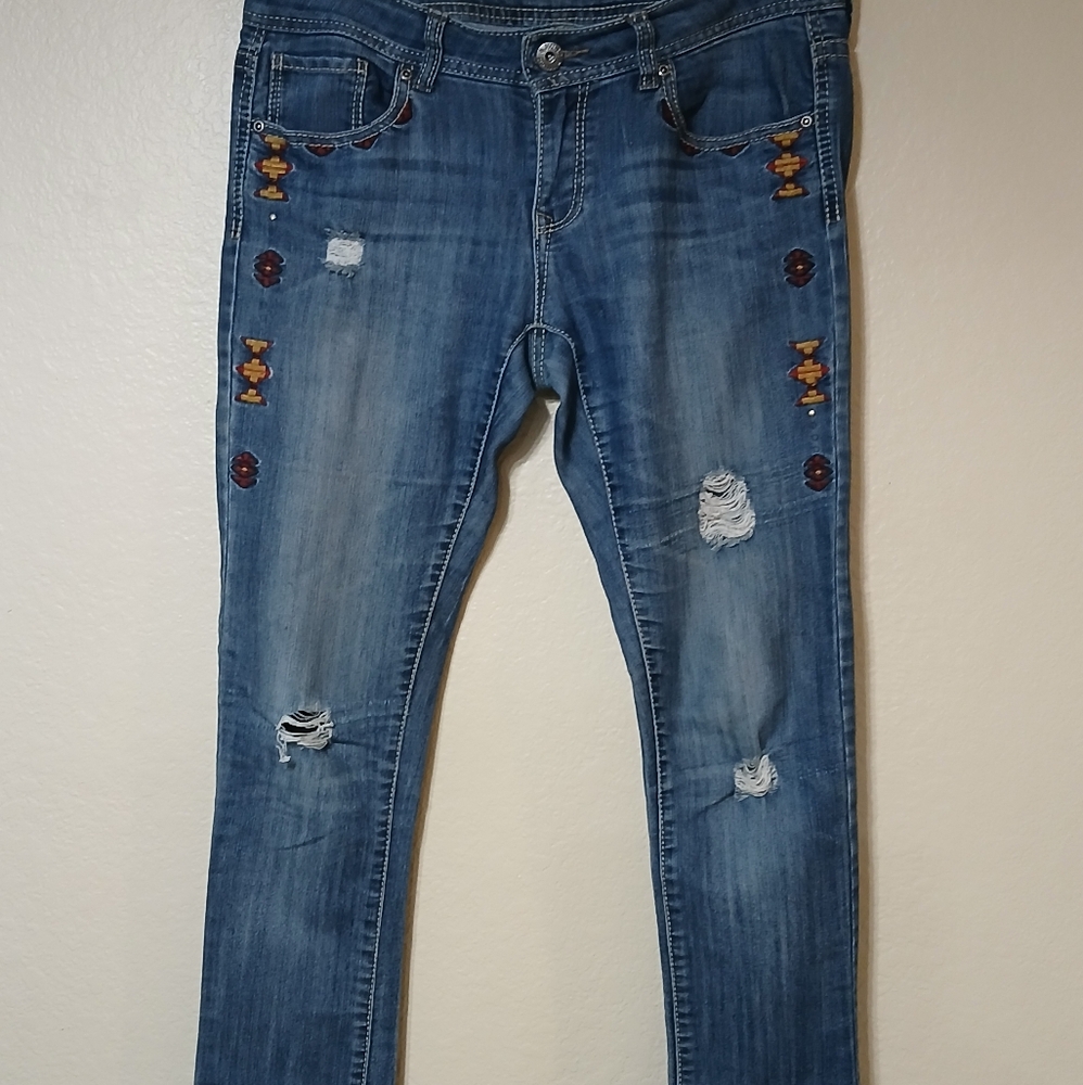 Southwest Embroidered Jeans